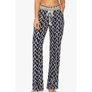 Cali 1850 Linen Blend Pockets Pull On Pants‎ S Beach Bohemian Festival Preppy